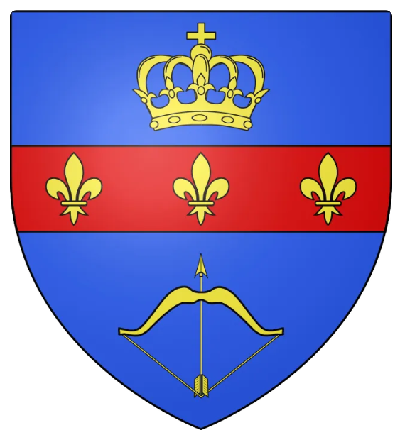 Le blason d'Arc-en-Barrois comporte toujours des fleurs de Lys, symbole du droit divin de la royauté.